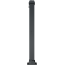 Ornamental bollard | steel tube 70 x 70 mm | series 473B | foldable, self-engaging lockto be fixed by plugs, with base plate 100 x 150 mm | with Euro profile cylinder lock and three keys | without eyelet